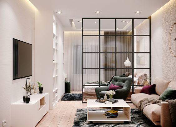 Loft con division vidrio