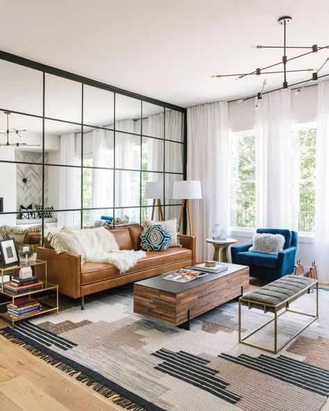 espejos feng shui living