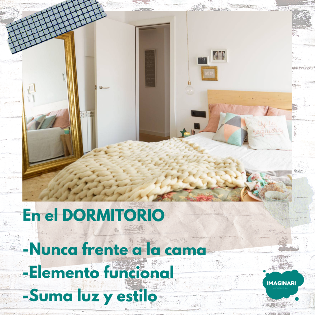 espejos y feng shui dormitorio