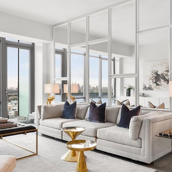 espejos feng shui living