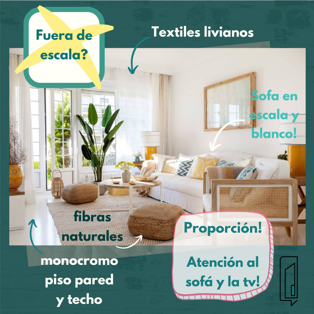 muebles en escala